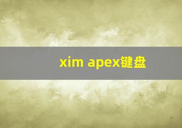 xim apex键盘